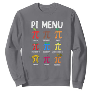 Funny Number Pi Sweatshirt Pi Menu 3.14 Pi Symbol - Math Teacher Happy Pi Day TS02 Charcoal Print Your Wear