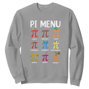 Funny Number Pi Sweatshirt Pi Menu 3.14 Pi Symbol - Math Teacher Happy Pi Day TS02 Sport Gray Print Your Wear