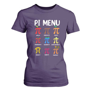 Funny Number Pi T Shirt For Women Pi Menu 3.14 Pi Symbol - Math Teacher Happy Pi Day TS02 Purple Print Your Wear