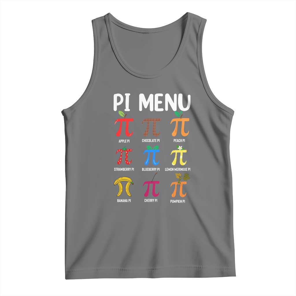 Funny Number Pi Tank Top Pi Menu 3.14 Pi Symbol - Math Teacher Happy Pi Day TS02 Black Heather Print Your Wear