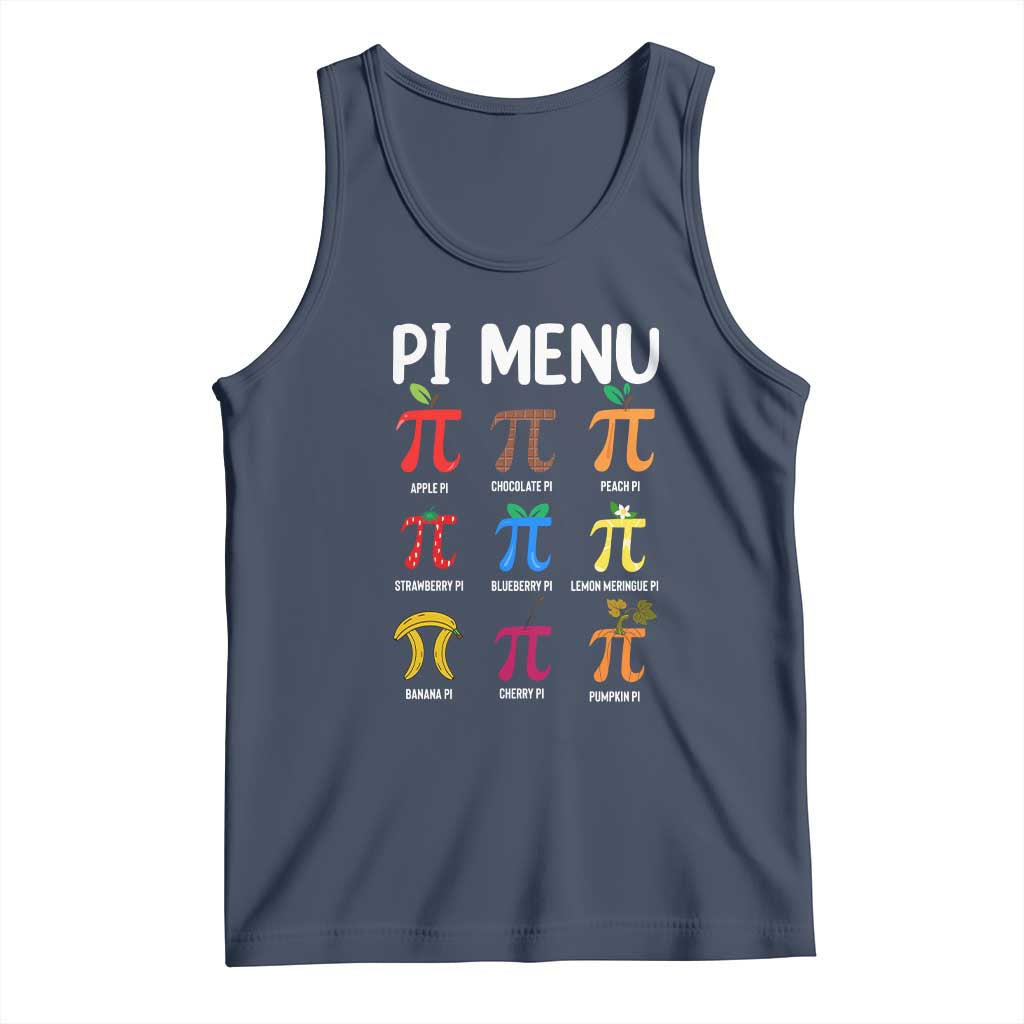 Funny Number Pi Tank Top Pi Menu 3.14 Pi Symbol - Math Teacher Happy Pi Day TS02 Navy Print Your Wear