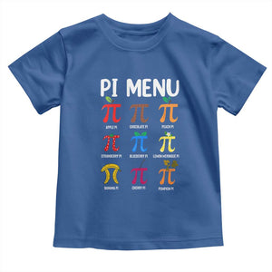 Funny Number Pi Toddler T Shirt Pi Menu 3.14 Pi Symbol - Math Teacher Happy Pi Day TS02 Royal Blue Print Your Wear