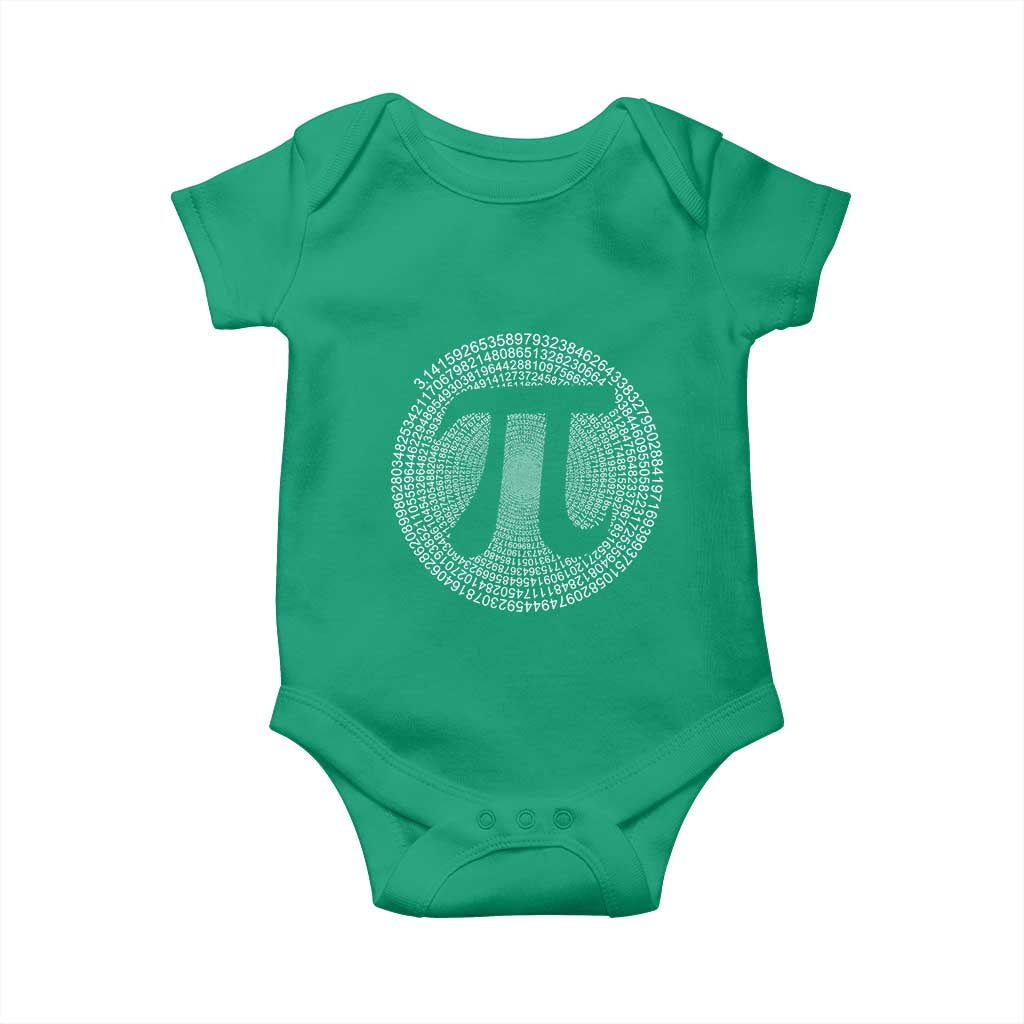Funny Number Pi Baby Onesie Pi 3.14 Pi Number Symbol Math Science Gift TS02 Irish Green Print Your Wear