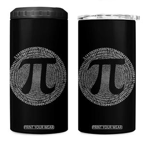 Funny Number Pi 4 in 1 Can Cooler Tumbler Pi 3.14 Pi Number Symbol Math Science Gift TS02 One Size: 16 oz Black Print Your Wear