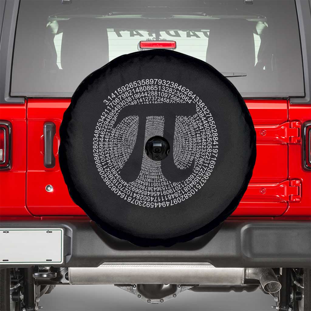 Funny Number Pi Spare Tire Cover Pi 3.14 Pi Number Symbol Math Science Gift TS02 Black Print Your Wear