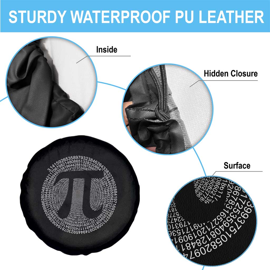 Funny Number Pi Spare Tire Cover Pi 3.14 Pi Number Symbol Math Science Gift TS02 Print Your Wear