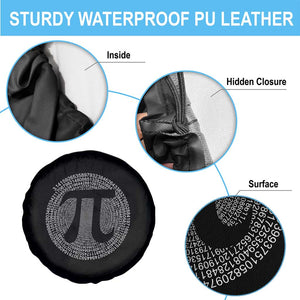 Funny Number Pi Spare Tire Cover Pi 3.14 Pi Number Symbol Math Science Gift TS02 Print Your Wear