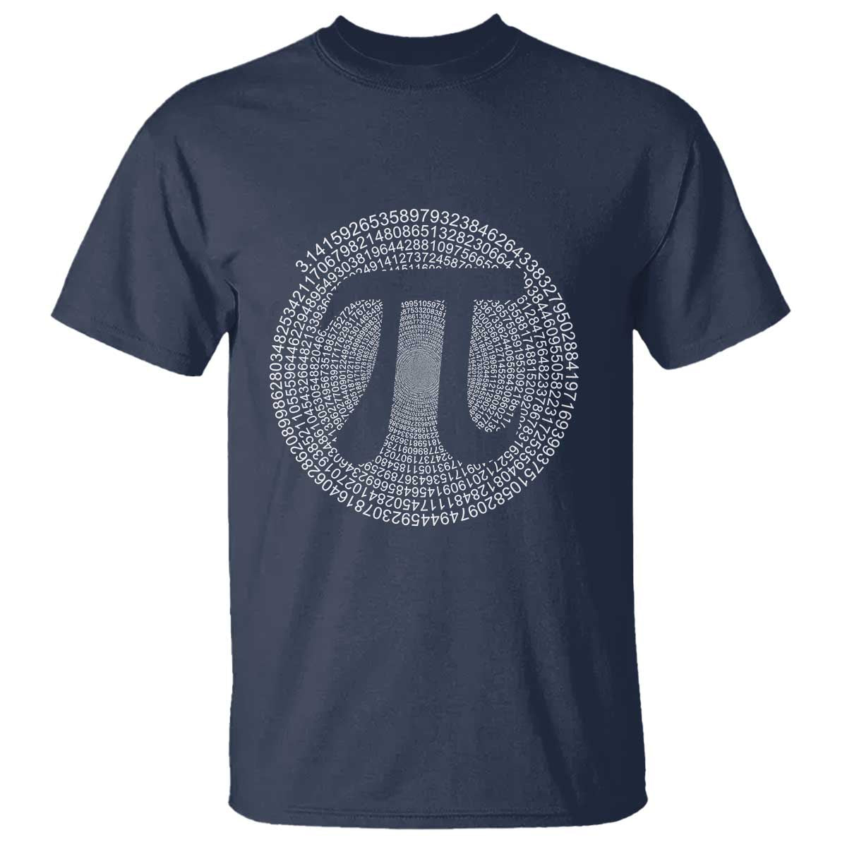 Funny Number Pi T Shirt Pi 3.14 Pi Number Symbol Math Science Gift TS02 Navy Print Your Wear