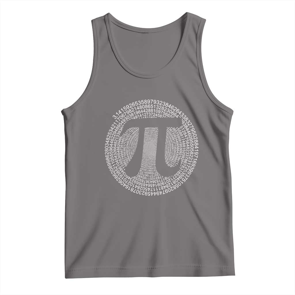 Funny Number Pi Tank Top Pi 3.14 Pi Number Symbol Math Science Gift TS02 Deep Heather Print Your Wear
