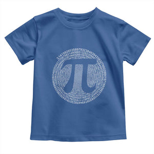Funny Number Pi Toddler T Shirt Pi 3.14 Pi Number Symbol Math Science Gift TS02 Royal Blue Print Your Wear
