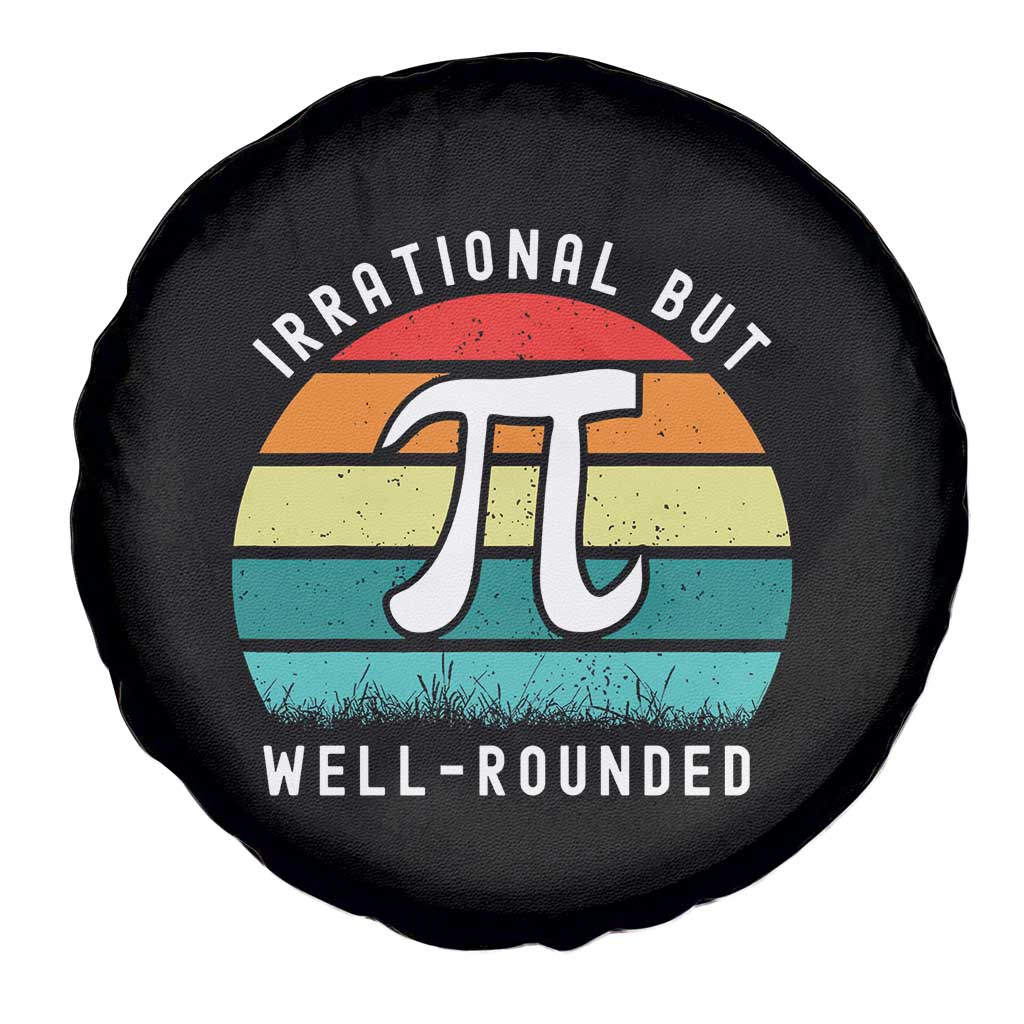 Funny Number Pi Spare Tire Cover Retro Irrational But Well Rounded Pi Day Celebration Math TS02 Print Your Wear