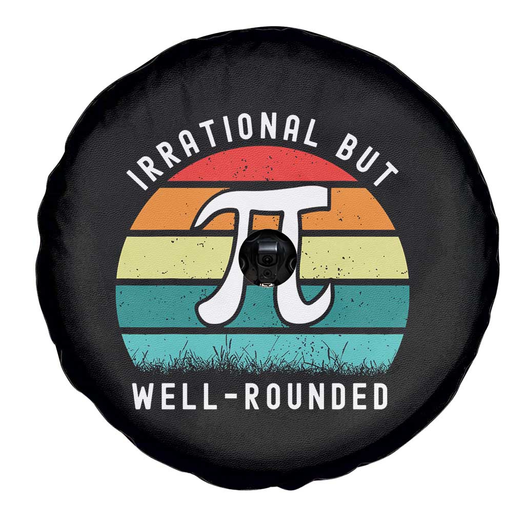 Funny Number Pi Spare Tire Cover Retro Irrational But Well Rounded Pi Day Celebration Math TS02 Print Your Wear