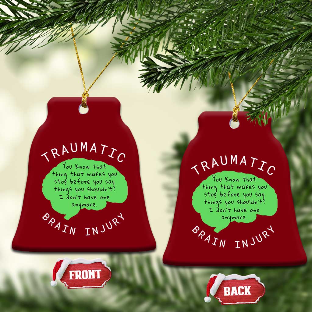 Traumatic Brain Injury Awareness Ceramic Ornament TBI Support TS02 Print Your Wear