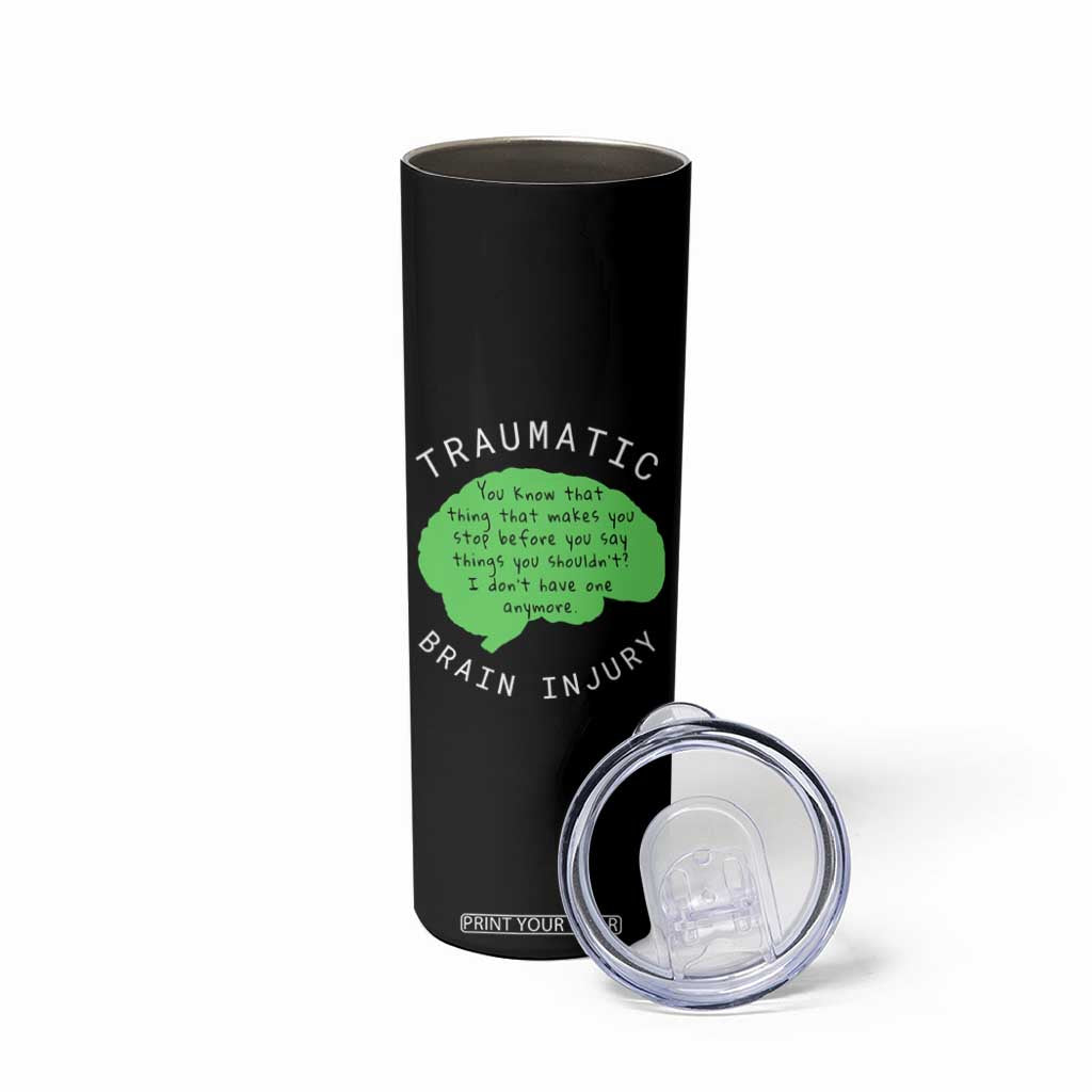 Traumatic Brain Injury Awareness Skinny Tumbler TBI Support TS02 Print Your Wear