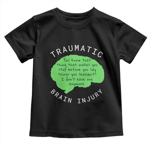 Traumatic Brain Injury Awareness Toddler T Shirt TBI Support TS02 Black Print Your Wear