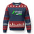Traumatic Brain Injury Awareness Ugly Christmas Sweater TBI Survivor TS02 Navy Red Print Your Wear