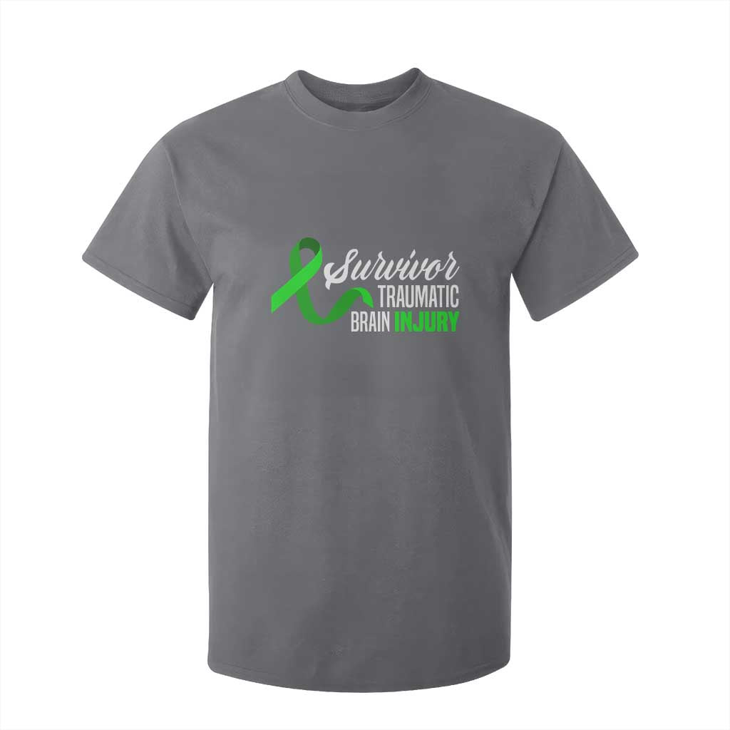 Traumatic Brain Injury Awareness T Shirt For Kid TBI Survivor TS02 Charcoal Print Your Wear