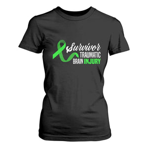 Traumatic Brain Injury Awareness T Shirt For Women TBI Survivor TS02 Black Print Your Wear