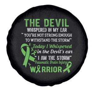 Traumatic Brain Injury Awareness Spare Tire Cover I Am The Storm TBI Warrior TS02 Print Your Wear