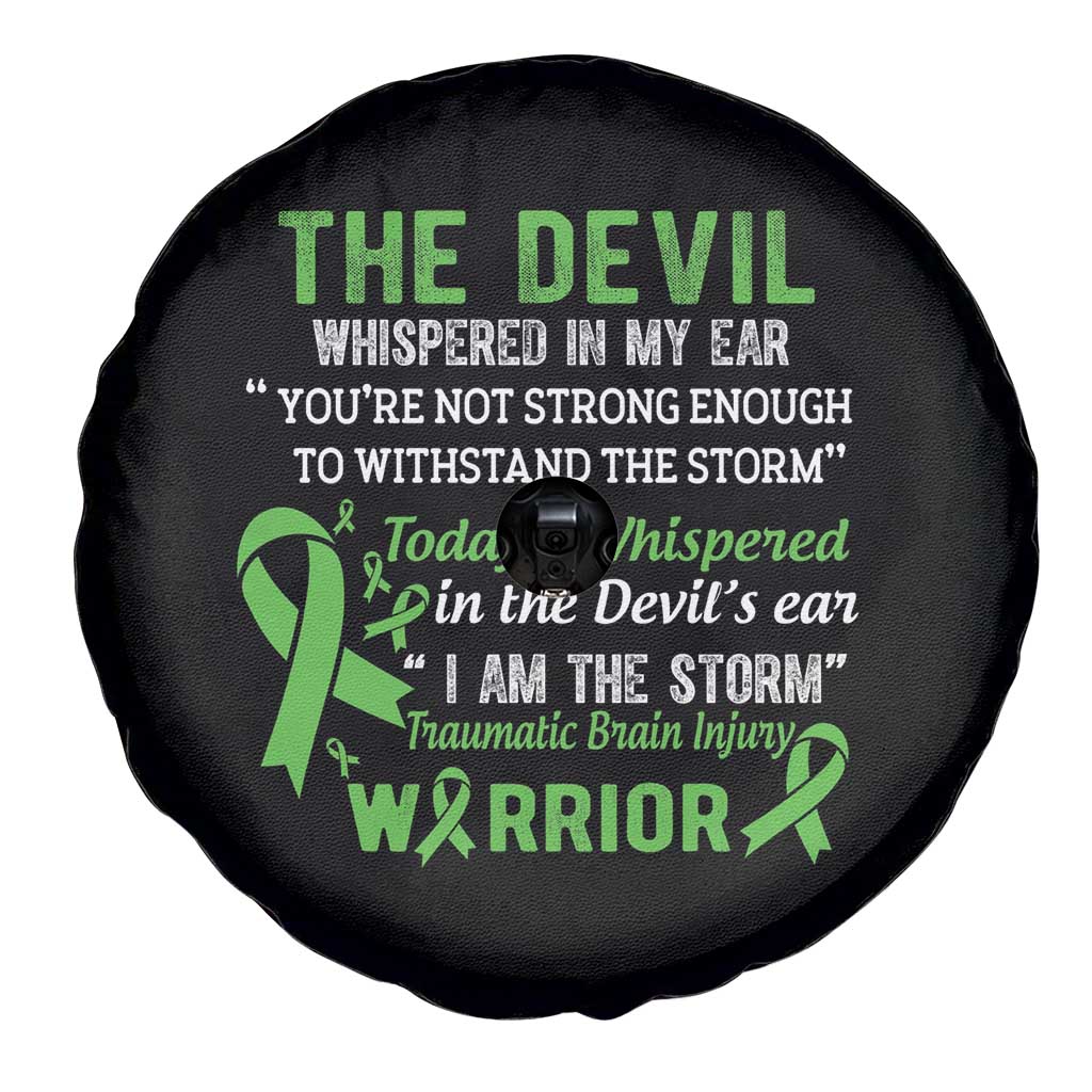 Traumatic Brain Injury Awareness Spare Tire Cover I Am The Storm TBI Warrior TS02 Print Your Wear
