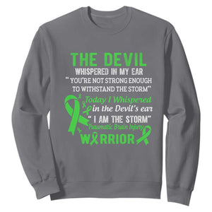 Traumatic Brain Injury Awareness Sweatshirt I Am The Storm TBI Warrior TS02 Charcoal Print Your Wear