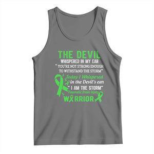 Traumatic Brain Injury Awareness Tank Top I Am The Storm TBI Warrior TS02 Black Heather Print Your Wear