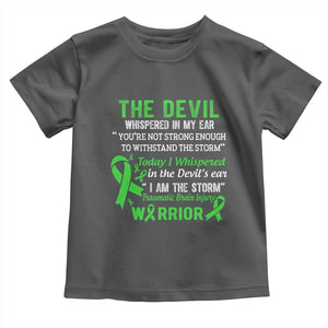 Traumatic Brain Injury Awareness Toddler T Shirt I Am The Storm TBI Warrior TS02 Dark Heather Print Your Wear