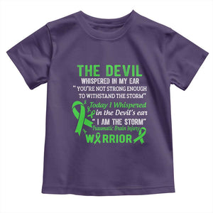 Traumatic Brain Injury Awareness Toddler T Shirt I Am The Storm TBI Warrior TS02 Purple Print Your Wear