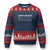 Traumatic Brain Injury Awareness Ugly Christmas Sweater I Would Not Recommend TBI Warrior TS02 Navy Red Print Your Wear