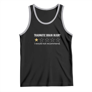 Traumatic Brain Injury Awareness Tank Top I Would Not Recommend TBI Warrior TS02 Black Athletic Heather Print Your Wear