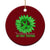 Traumatic Brain Injury Awareness Ceramic Ornament TBI We Fight Together Green Sunflower TS02 1pc Red Print Your Wear
