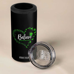 Traumatic Brain Injury Awareness 4 in 1 Can Cooler Tumbler TBI Believe Butterflies TS02 Print Your Wear