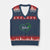 Traumatic Brain Injury Awareness V-Neck Knit Sweater Vest TBI Believe Butterflies TS02 Navy Red Print Your Wear
