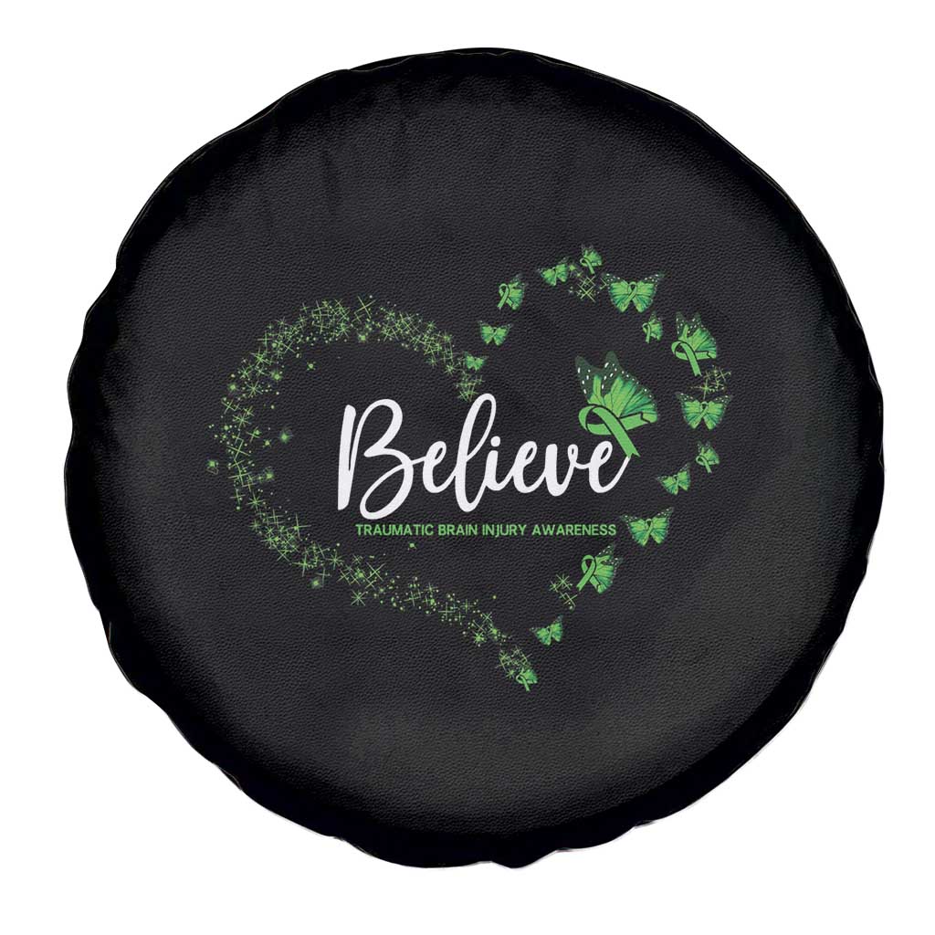 Traumatic Brain Injury Awareness Spare Tire Cover TBI Believe Butterflies TS02 Print Your Wear