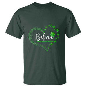Traumatic Brain Injury Awareness T Shirt TBI Believe Butterflies TS02 Dark Forest Green Print Your Wear