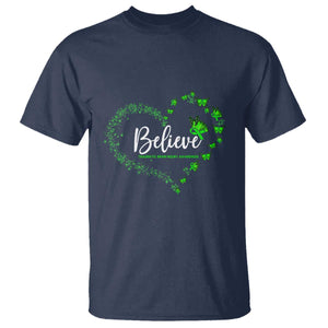 Traumatic Brain Injury Awareness T Shirt TBI Believe Butterflies TS02 Navy Print Your Wear