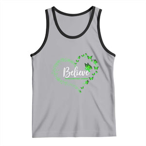 Traumatic Brain Injury Awareness Tank Top TBI Believe Butterflies TS02 Athletic Heather Black Print Your Wear
