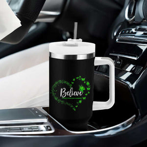 Traumatic Brain Injury Awareness Tumbler With Handle TBI Believe Butterflies TS02 Print Your Wear