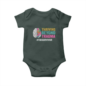 Traumatic Brain Injury Awareness Baby Onesie Thriving Beyond Trauma TBI Survivor TS02 Print Your Wear