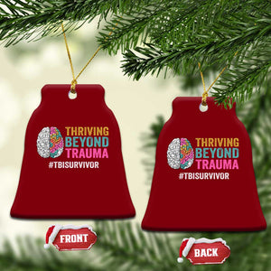 Traumatic Brain Injury Awareness Ceramic Ornament Thriving Beyond Trauma TBI Survivor TS02 Print Your Wear