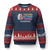 Traumatic Brain Injury Awareness Ugly Christmas Sweater Thriving Beyond Trauma TBI Survivor TS02 Navy Red Print Your Wear