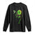 Traumatic Brain Injury Awareness Long Sleeve Shirt Sunflower Hummingbird TS02 Black Print Your Wear