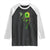 Traumatic Brain Injury Awareness Raglan Shirt Sunflower Hummingbird TS02 Black White Print Your Wear