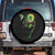 Traumatic Brain Injury Awareness Spare Tire Cover Sunflower Hummingbird TS02 No hole Black Print Your Wear