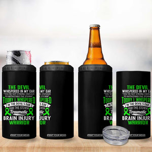 Traumatic Brain Injury Awareness 4 in 1 Can Cooler Tumbler TBI Warrior I Am The Storm TS02 Print Your Wear
