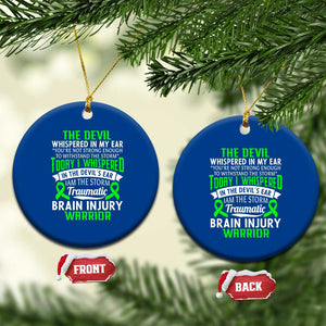 Traumatic Brain Injury Awareness Ceramic Ornament TBI Warrior I Am The Storm TS02 1pc Blue Print Your Wear