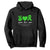 Traumatic Brain Injury Awareness Hoodie Peace Love Cure TBI Warrior TS02 Black Print Your Wear