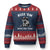 Autism Racoon Cowboy Ugly Christmas Sweater Rizz Em With The Tism TS02 Navy Red Print Your Wear