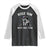 Autism Racoon Cowboy Raglan Shirt Rizz Em With The Tism TS02 Black White Print Your Wear