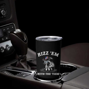 Autism Racoon Cowboy Tumbler Cup Rizz Em With The Tism TS02 Print Your Wear